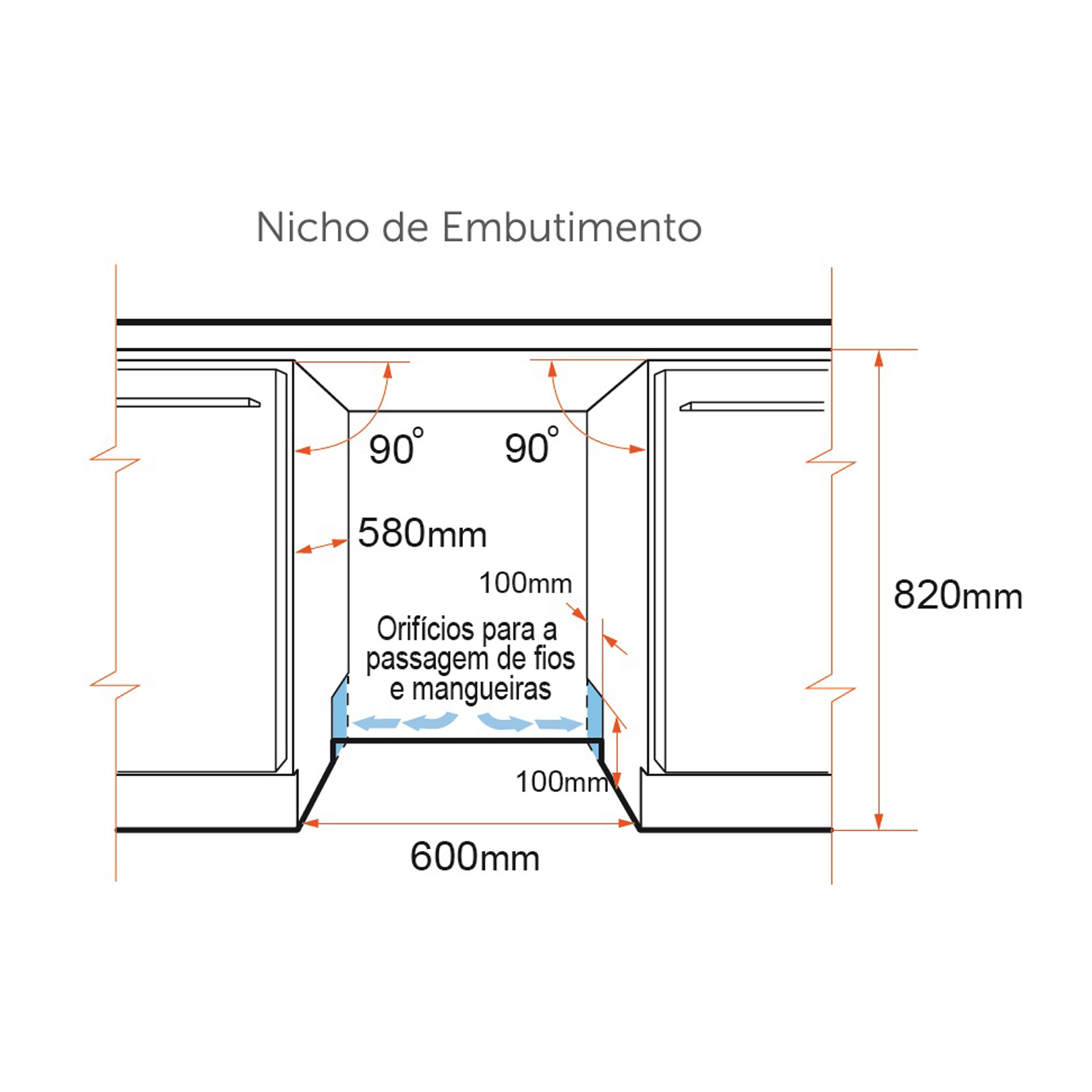 Nicho para Máquina de Lavar Louça
